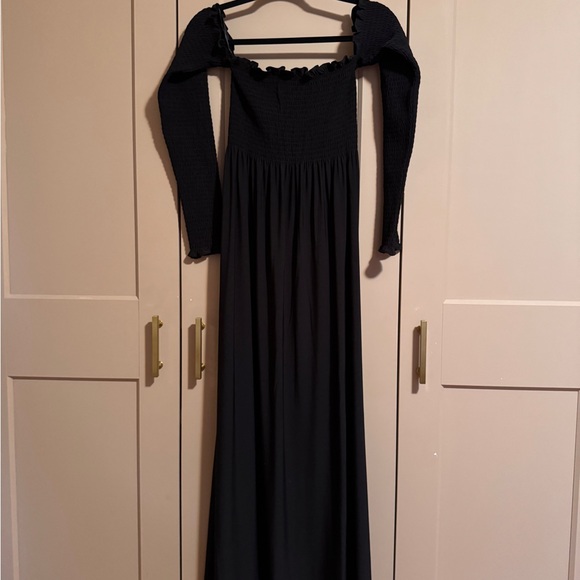 Hill House Black Off the Shoulder Maxi Dress - Picture 2 of 4